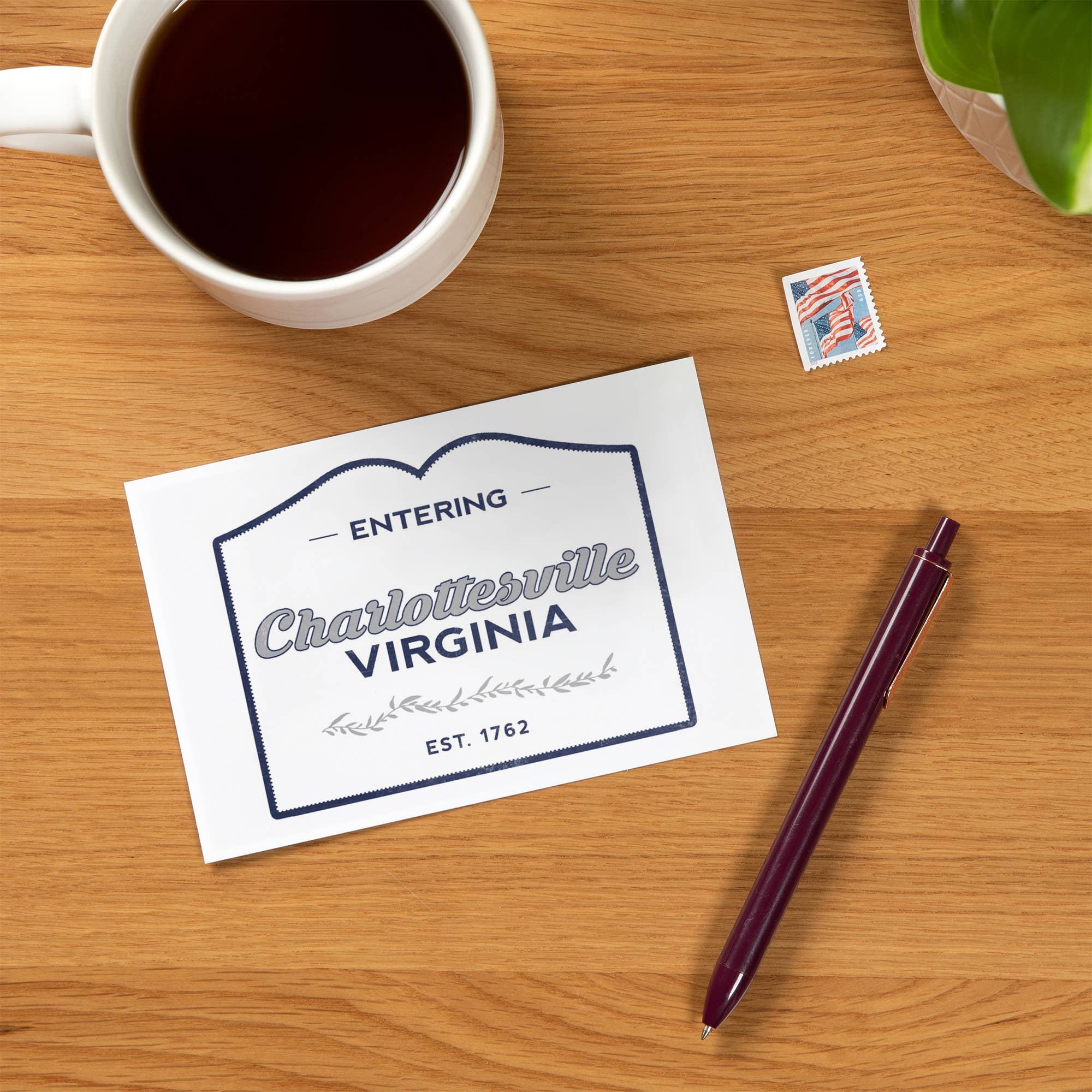 Lantern Press - PREMIUM POSTCARDS Charlottesville, Virginia, Now Entering