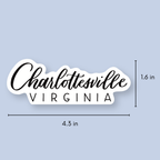 Shop Like You Live Here - Charlottesville VA Hand Lettered Stickers | Virginia Sticker