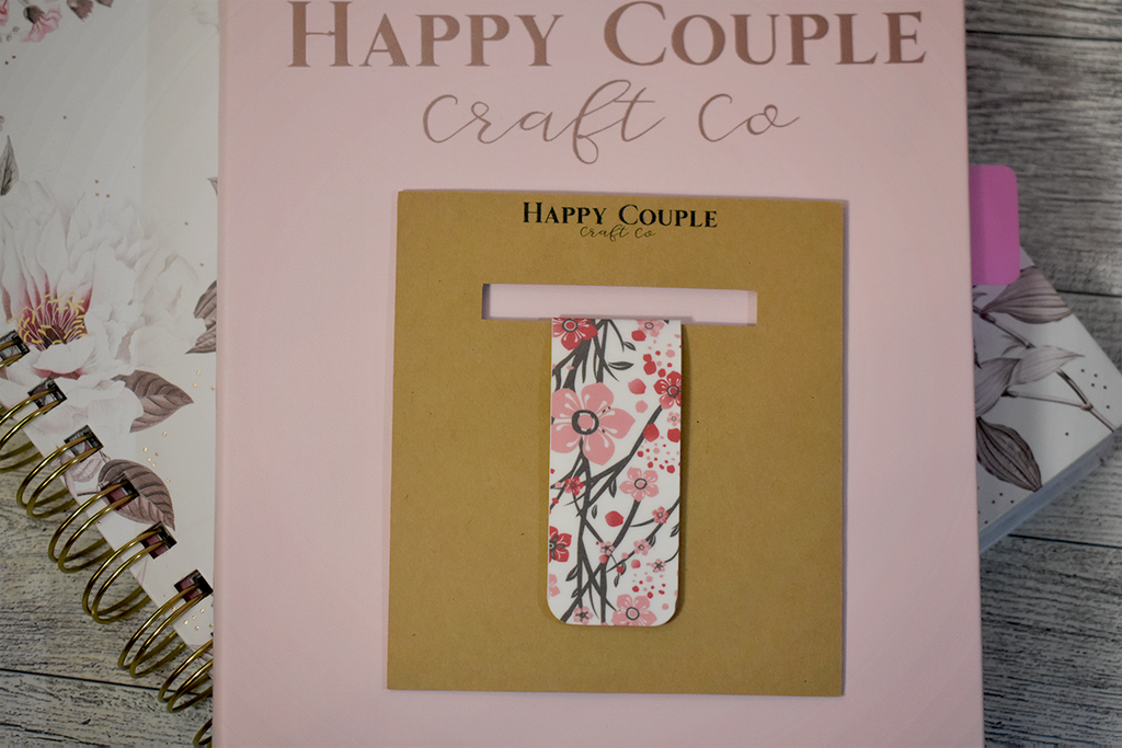 Sakura Design Gallery - Pink and Red Cherry Blossom Magnetic Bookmark