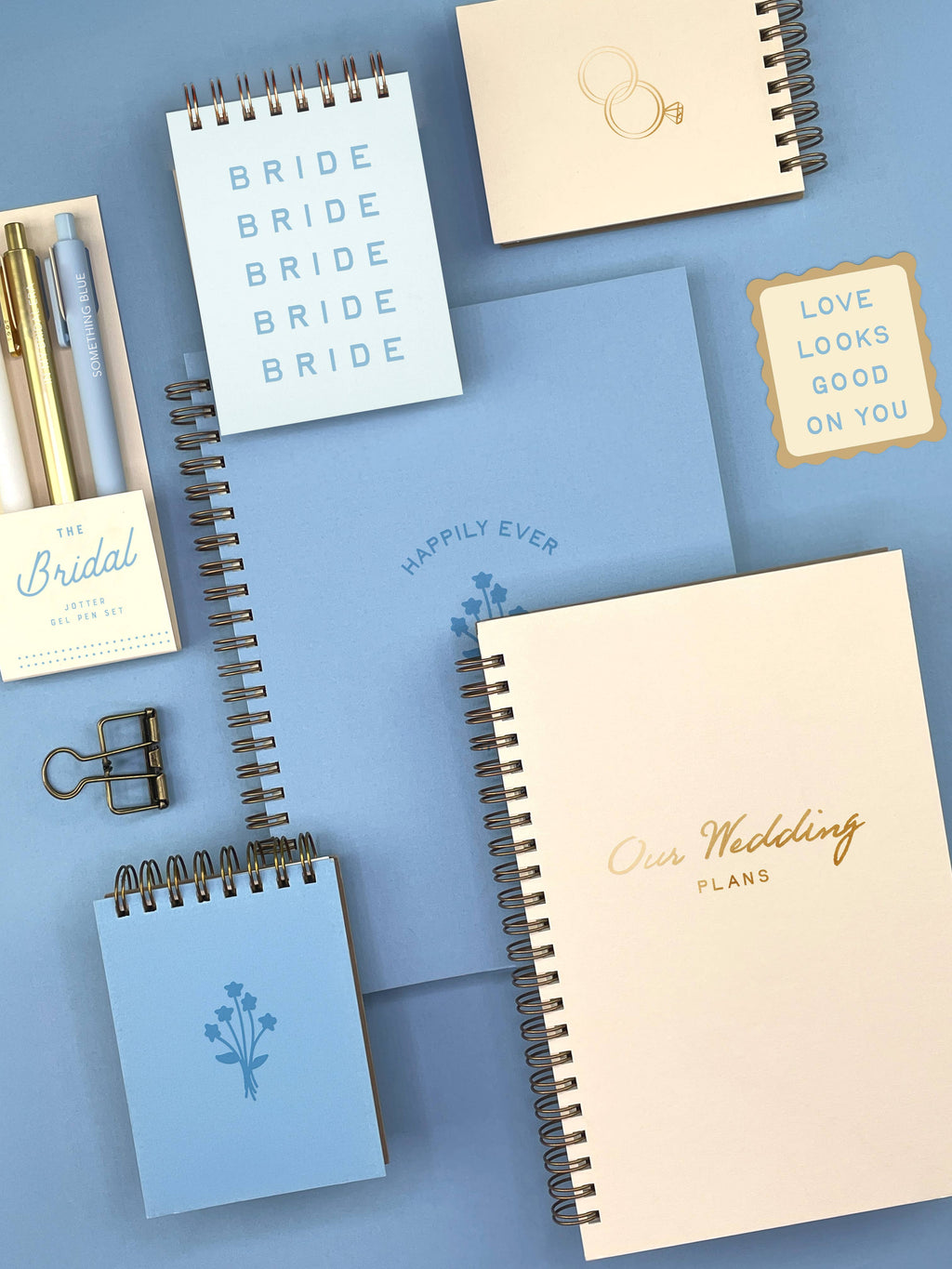 Ruff House Print Shop - Wedding Rings Mini Jotter Notebook