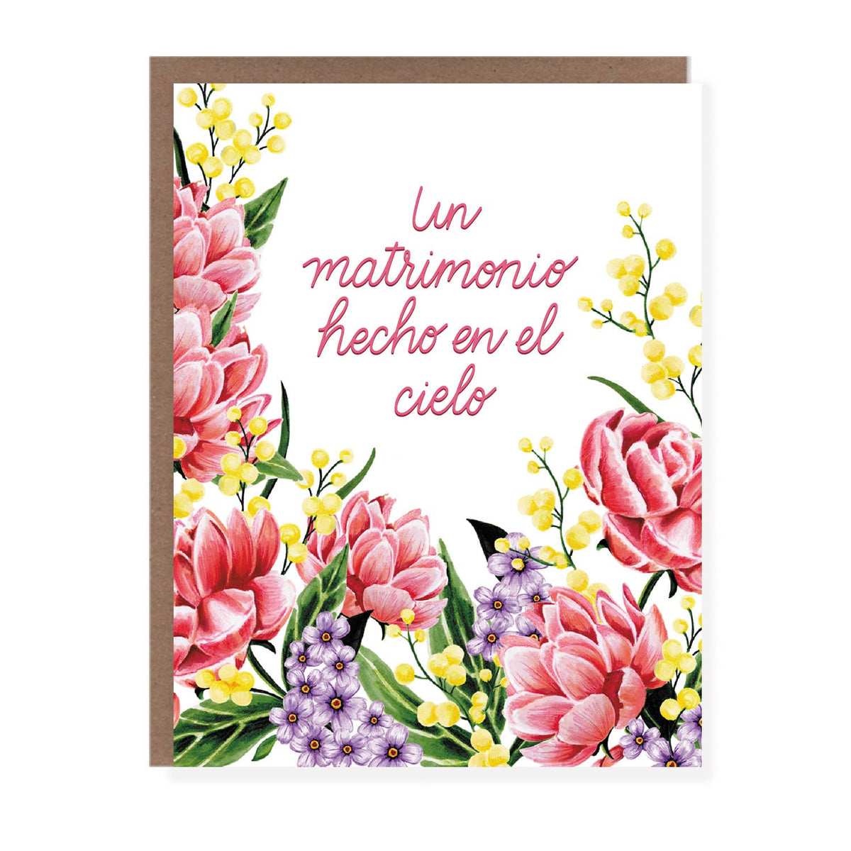 Morgan Swank Studio - Hecho En El Cielo Wedding | Spanish Love Card