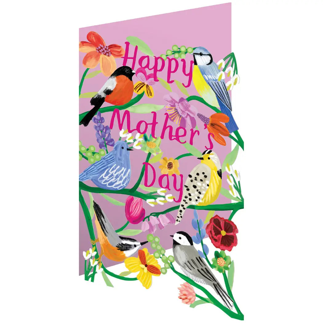 Mother's Day Birdhaven Lasercut card