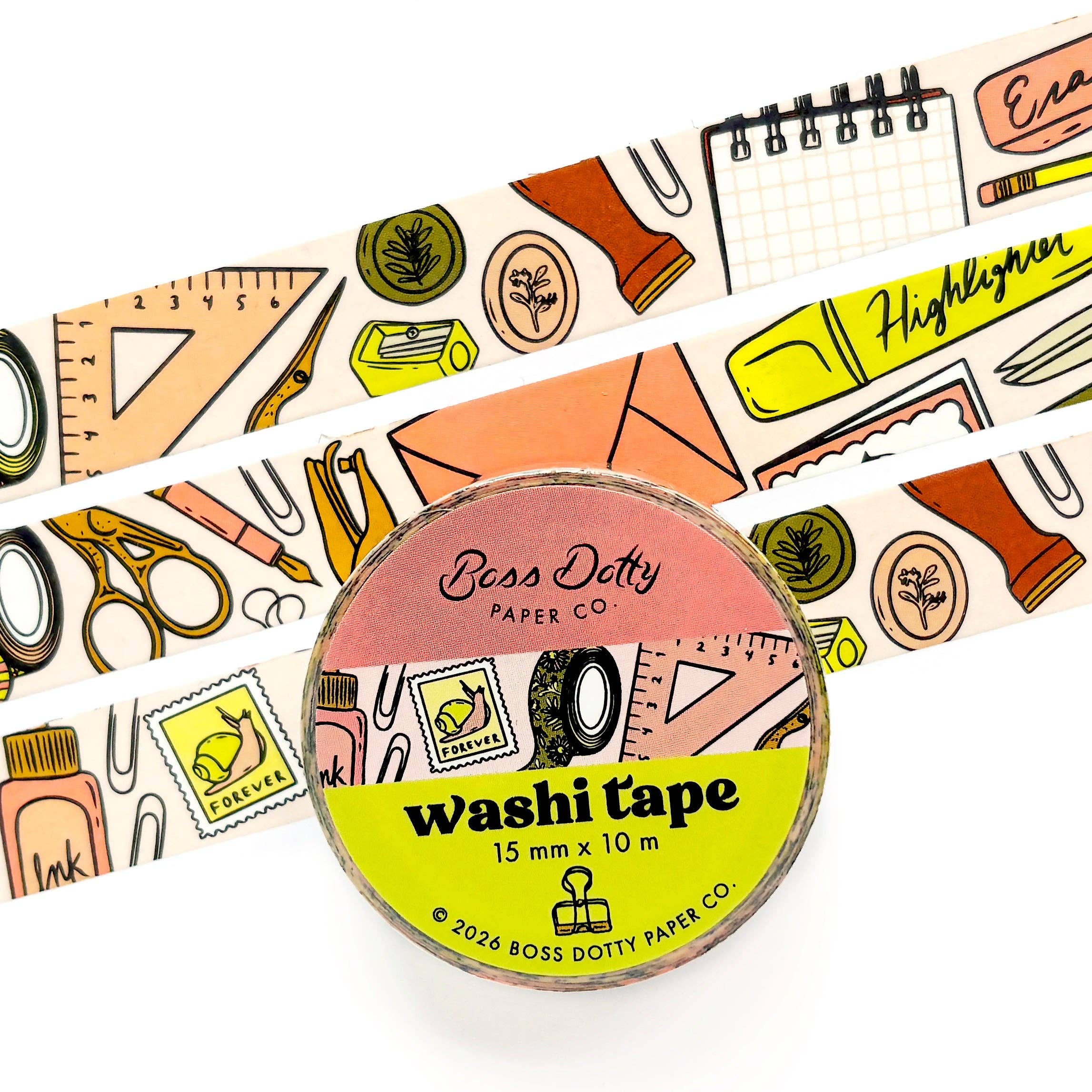 Boss Dotty Paper Co. - Stationery Pattern Washi Tape