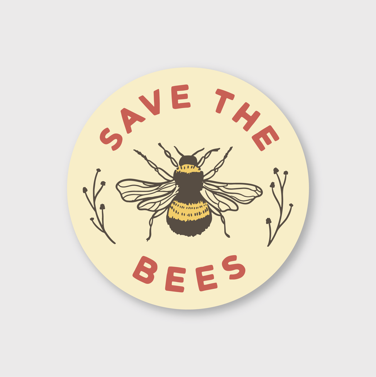 Pike Street Press - Save The Bees Sticker