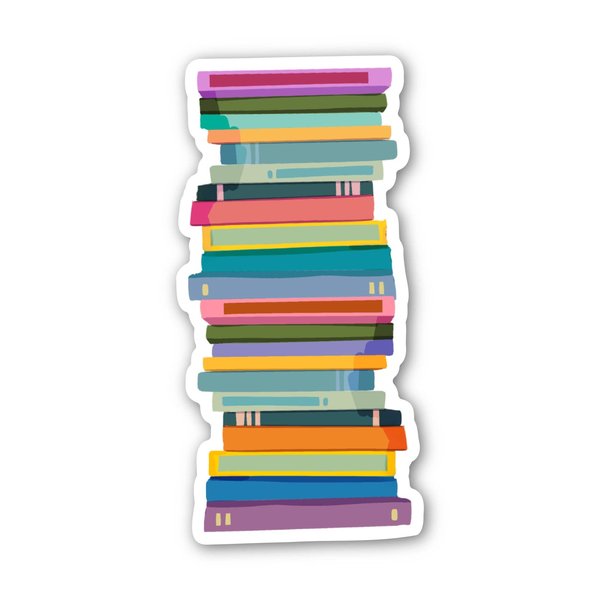 CheerNotes Greeting Cards & Stationery - Tall Book Stack Sticker
