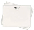 Dahlia Press - Thank You Flat Note - Letterpress Box Set of 8 Stationery