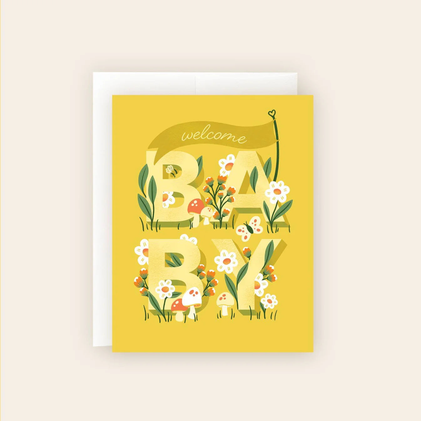 Molly Marie Pea, Welcome New Baby Congratulations Card