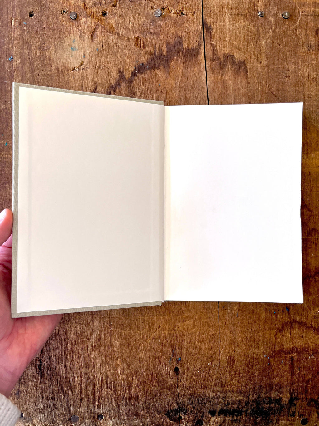 Katharine Watson - Foil Stamped Linen Journal, Blank Burgundy