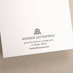 Kindred Letterpress - Ladybug Birthday Card | Letterpress Birthday Card
