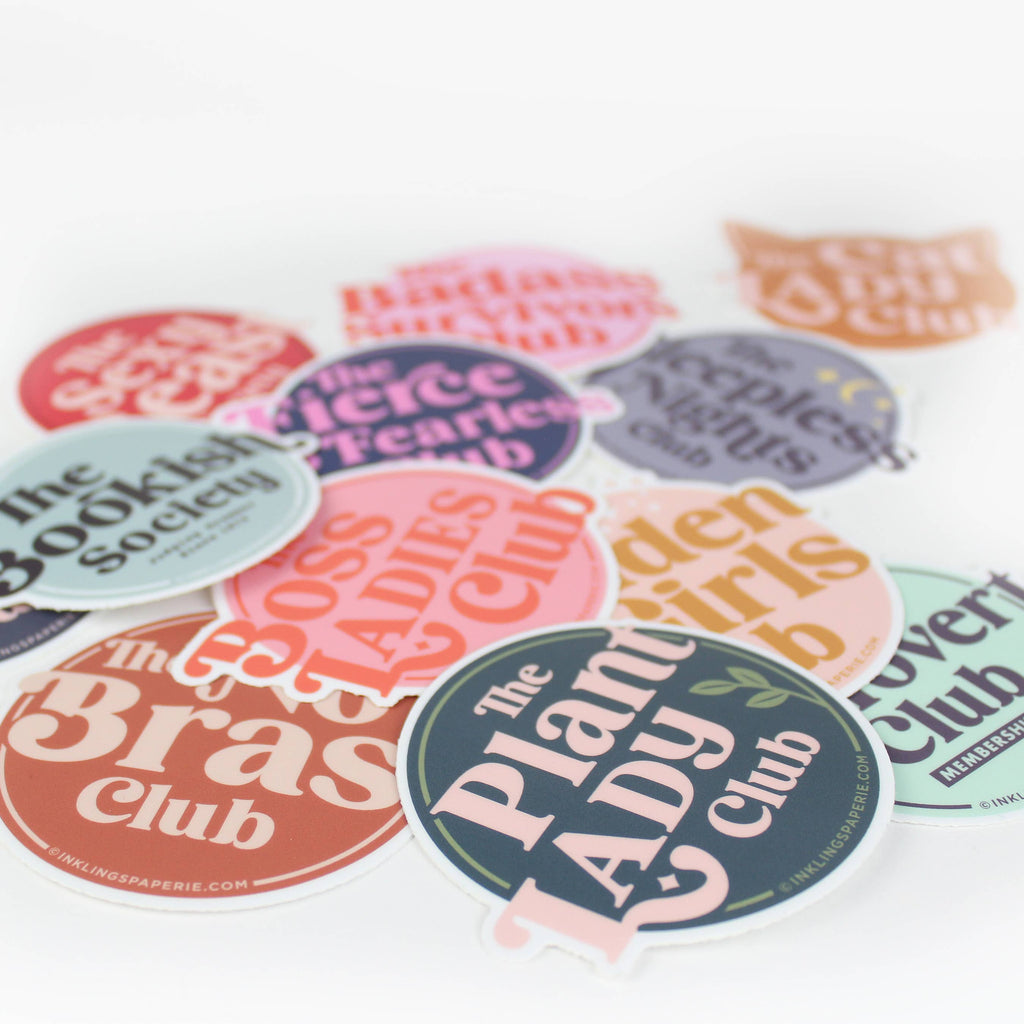 Inklings Paperie - Vinyl Sticker - No Bras Club