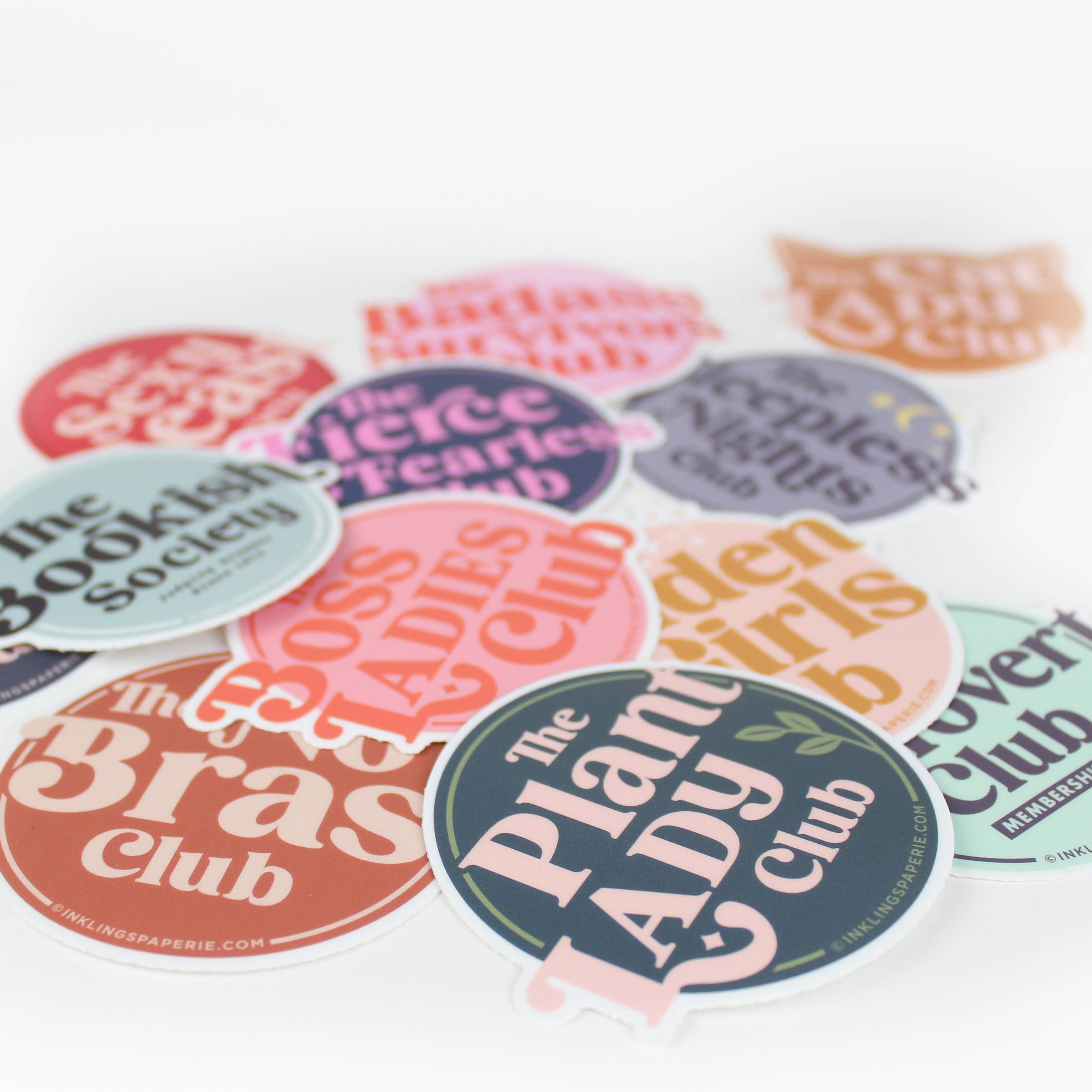 Inklings Paperie - Vinyl Sticker - No Bras Club