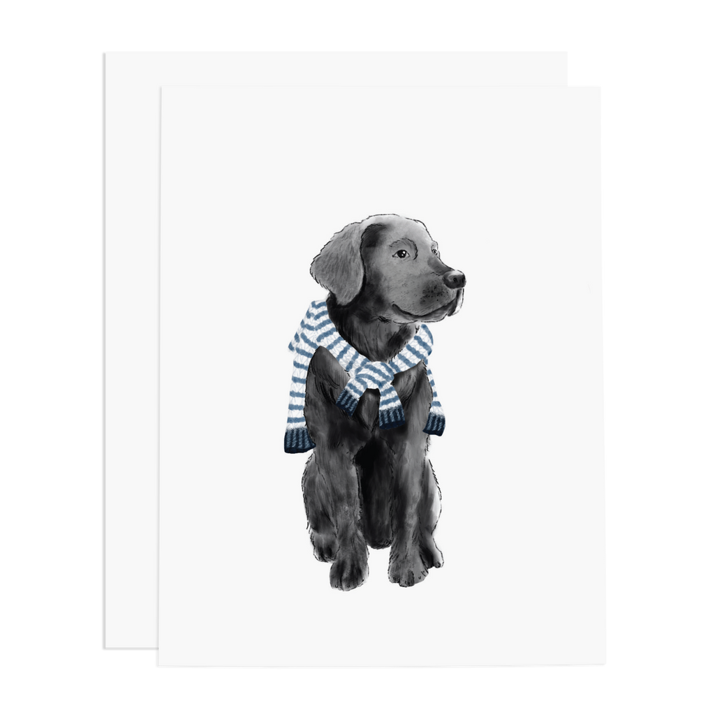 Ramus & Co. - Preppy Black Lab Greeting Card