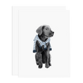 Ramus & Co. - Preppy Black Lab Greeting Card