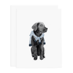 Ramus & Co. - Preppy Black Lab Greeting Card