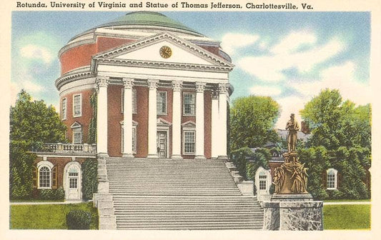 Found Image Press - Postcard Rotunda, University of Virginia