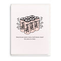 Dahlia Press - Man Roses - Letterpress Birthday Greeting Card