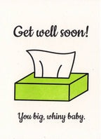Lady Pilot Letterpress - Whiny Baby Greeting Card