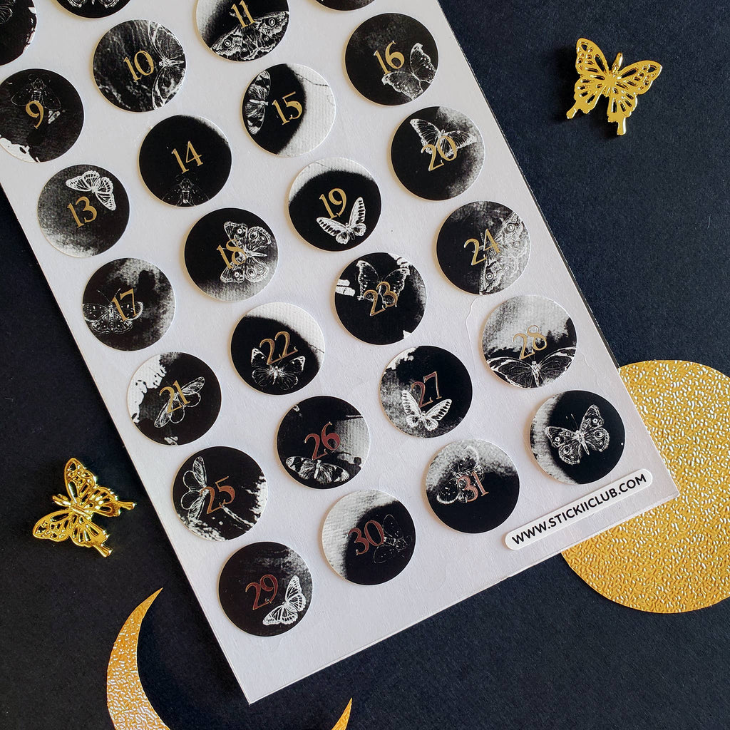 STICKII - Butterfly Numbers Sticker Sheet