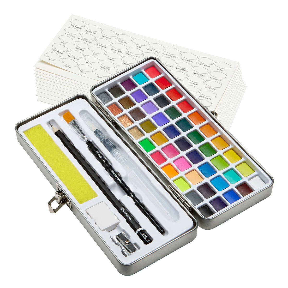 KINGART - Watercolor Paint Set – 69 Piece