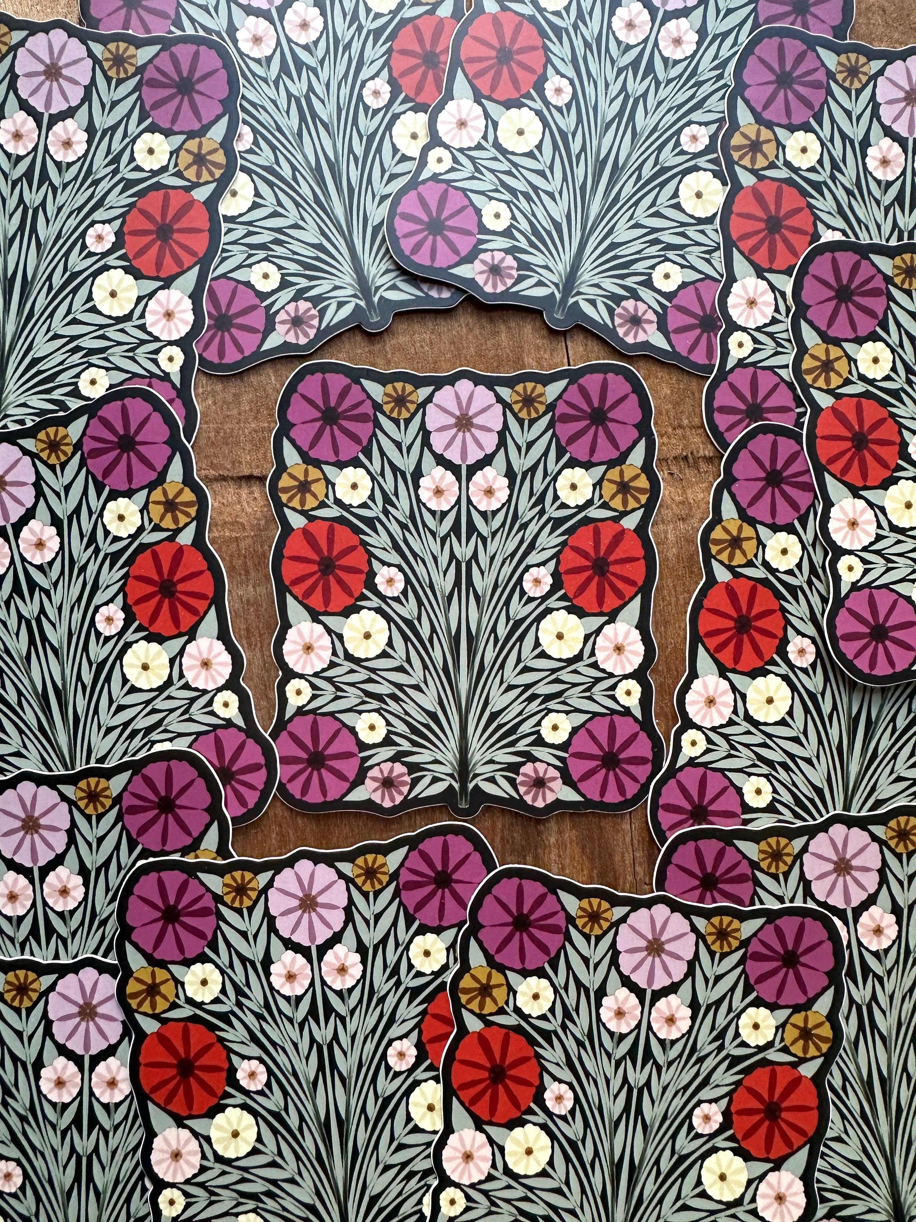 Katharine Watson - Floral Vinyl Sticker