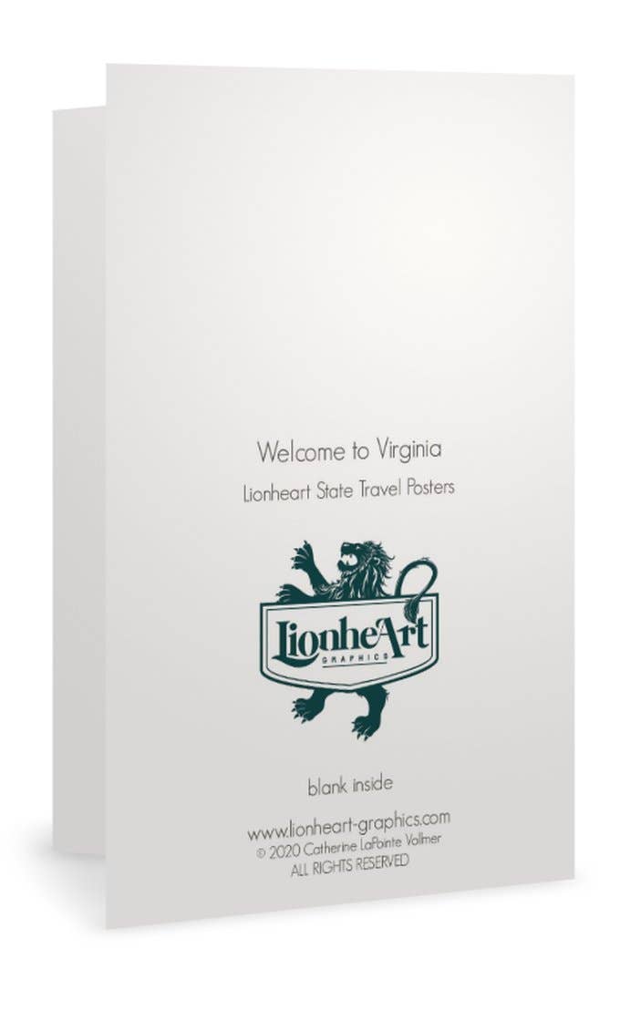 Lionheart Graphics - Welcome to Virginia Greeting Card