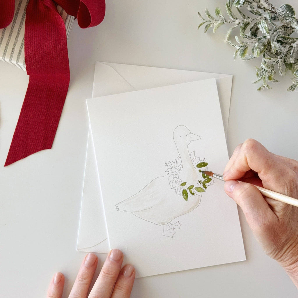 emily lex studio - Festive friends paintable notecard