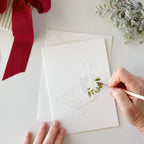 emily lex studio - Festive friends paintable notecard