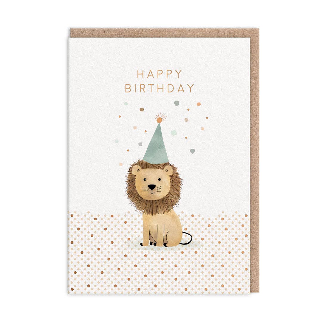 Ohh Deer - Lion Birthday Card