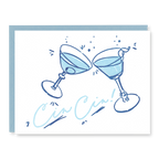 Kindred Letterpress - Cin Cin Congrats Card