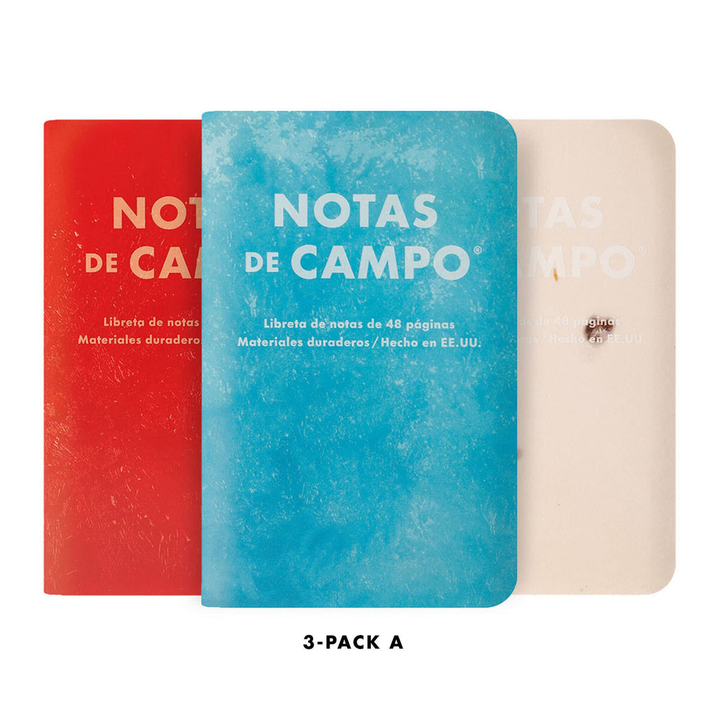 Field Notes - Paletas 3-Packs: Paletas 3-Pack C: Green - White - Red/Orange