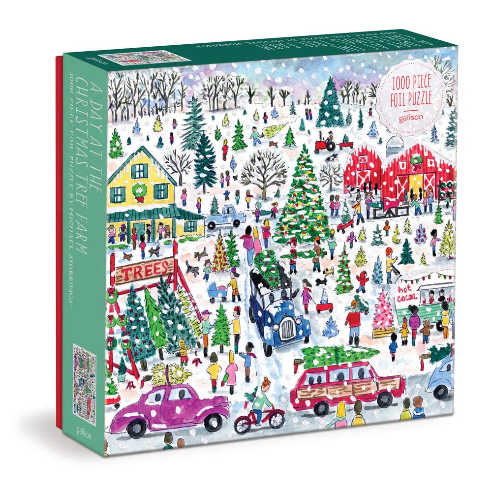 Chronicle, Puzzle 1000 Piece Foil Storrings Christmas Tree Farm