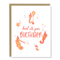 Kindred Letterpress - Seahorses Birthday Card | Letterpress Birthday Card