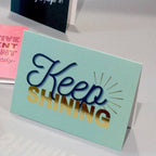 CheerNotes - Keep Shining Quote | Encouragement Card