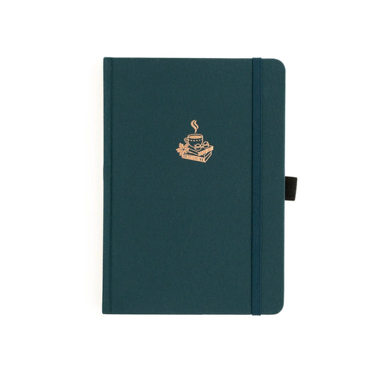 Archer and Olive, A5 Coffee & Books- Dot Grid Notebook