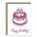 Kindred Letterpress - 50th Birthday Cake Card