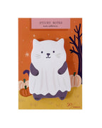 Girl of All Work - Ghost Cat Die Cut Sticky Notes