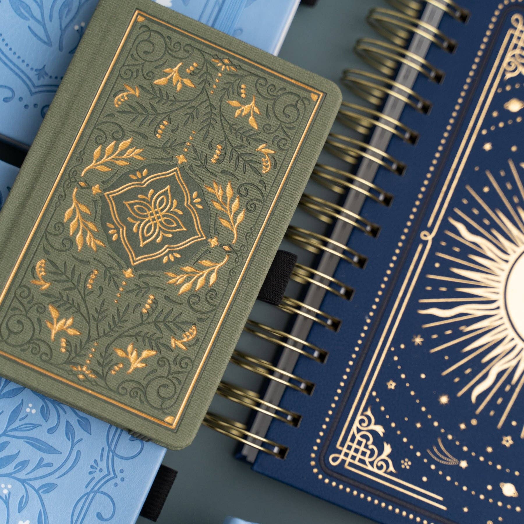 Archer and Olive - Storybook In Vintage Olive Notebook: Blank