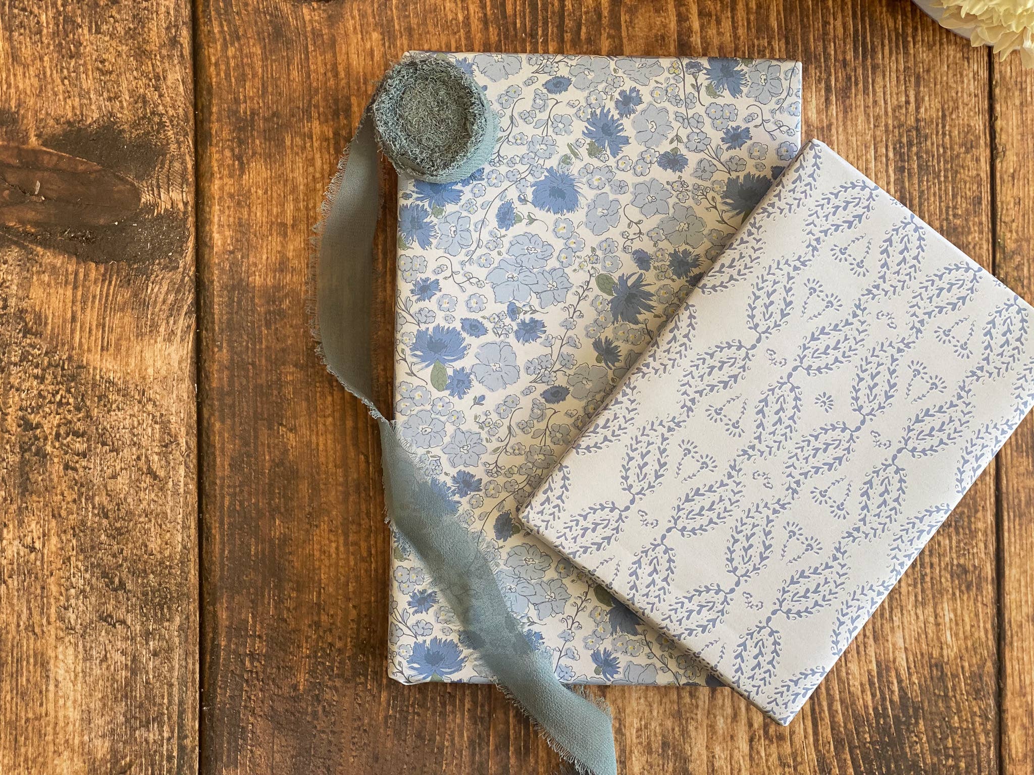 re:mused studio - Cornflower Meadows Gift Wrap Sheet – Double Sided