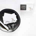 Kiss and Punch - Wiener Dachshund Dog Minis™ - Flat Notecard Set of 60 