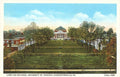 Found Image Press - Postcard - Birds Eye Lawn, University of Virginia