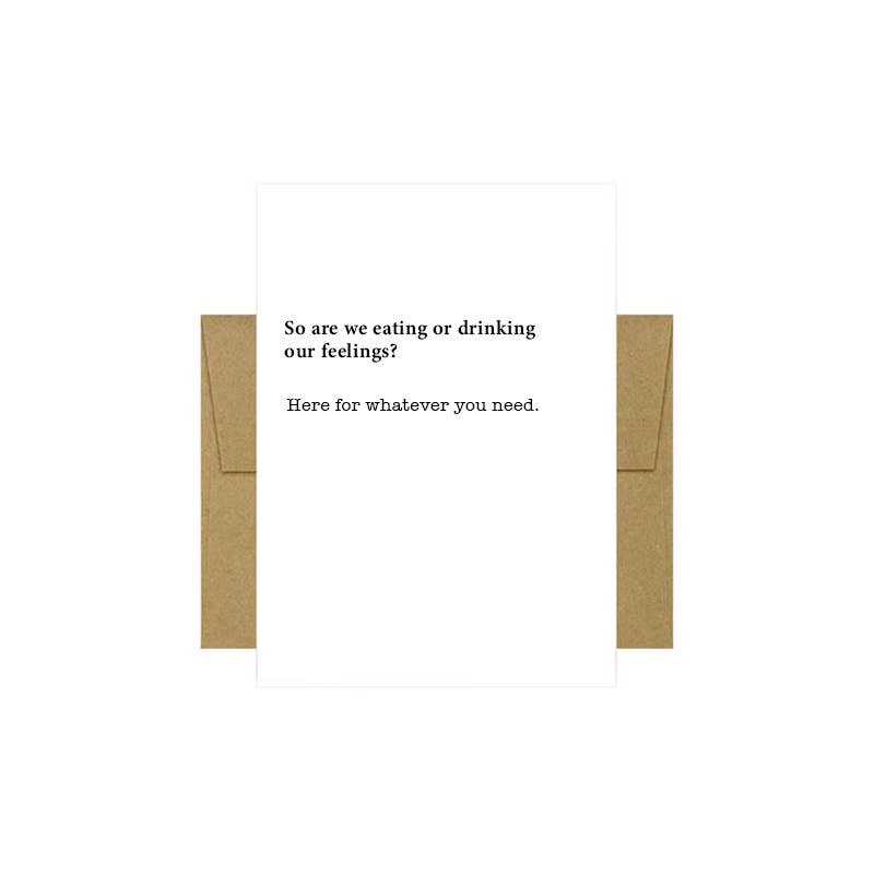 Beyoutifully Brown® - Eating or Drinking Feelings Greeting Card