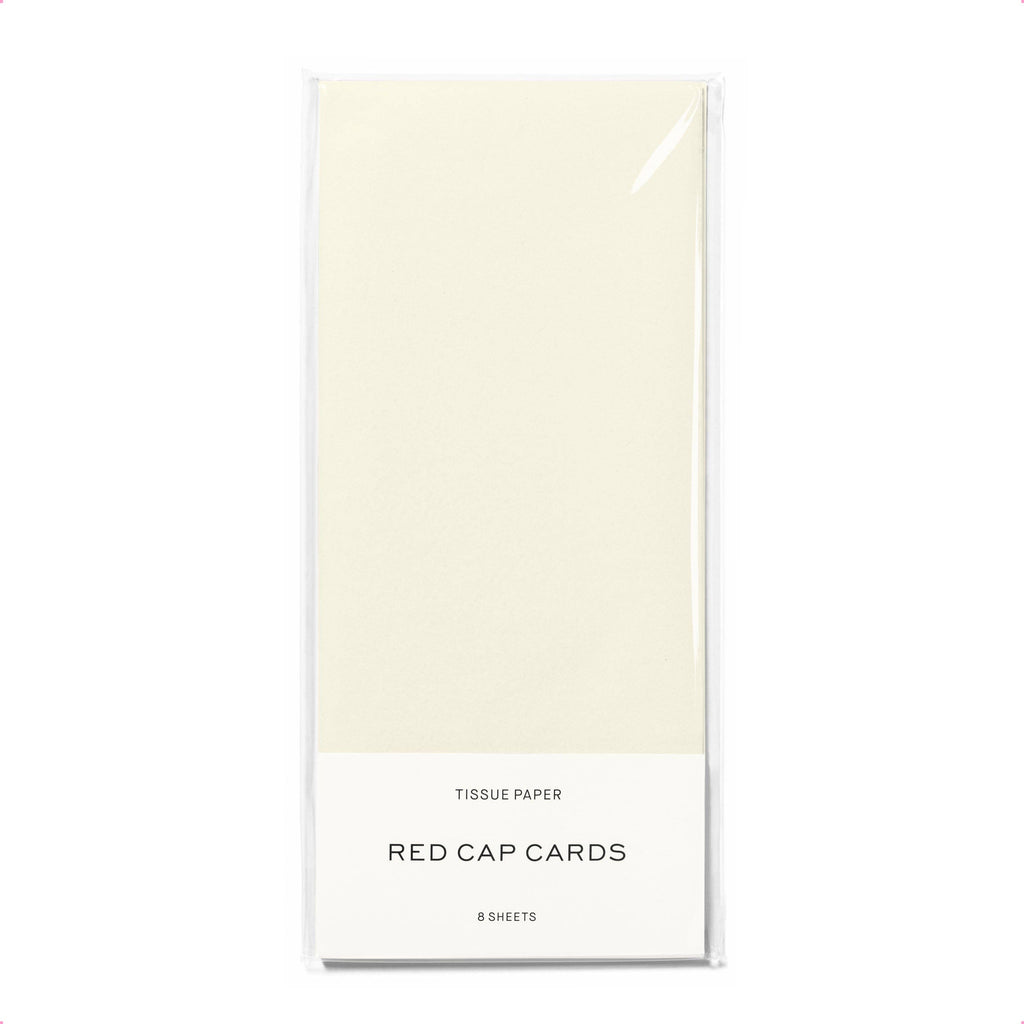 Red Cap Cards - Soft White tissue paper: 8 Sheets