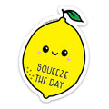 Kiss and Punch - 3 Inch Squeeze the Day Lemon Vinyl Sticker