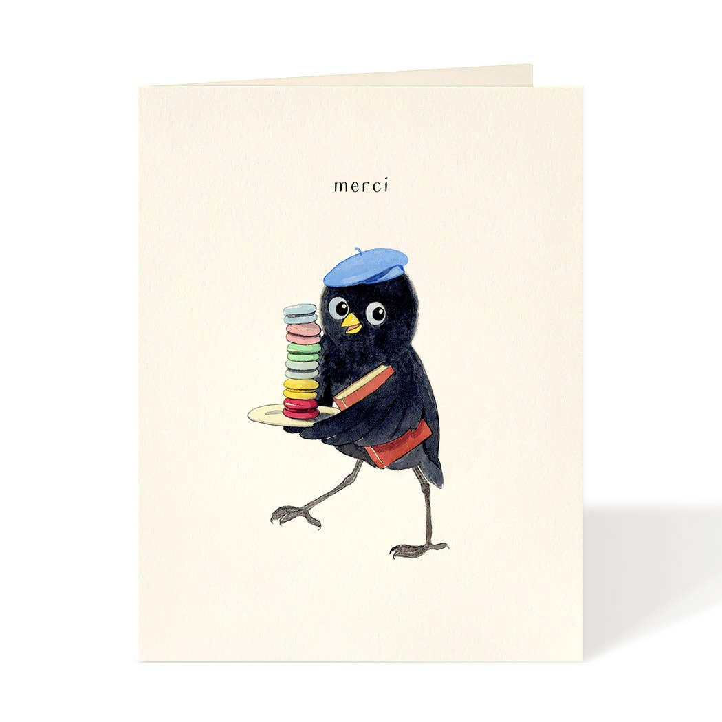Felix Doolittle - Macaron Merci - Thank You Card