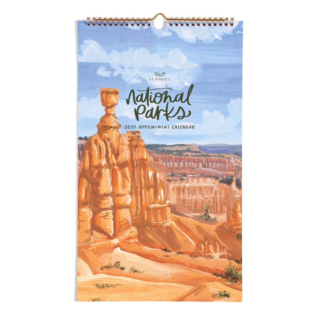 1canoe2 | One Canoe Two Paper Co. - 2027 National Parks Hanging Wall Calendar