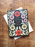 Katharine Watson - "Happy Birthday to My Best Friend," Greeting Card
