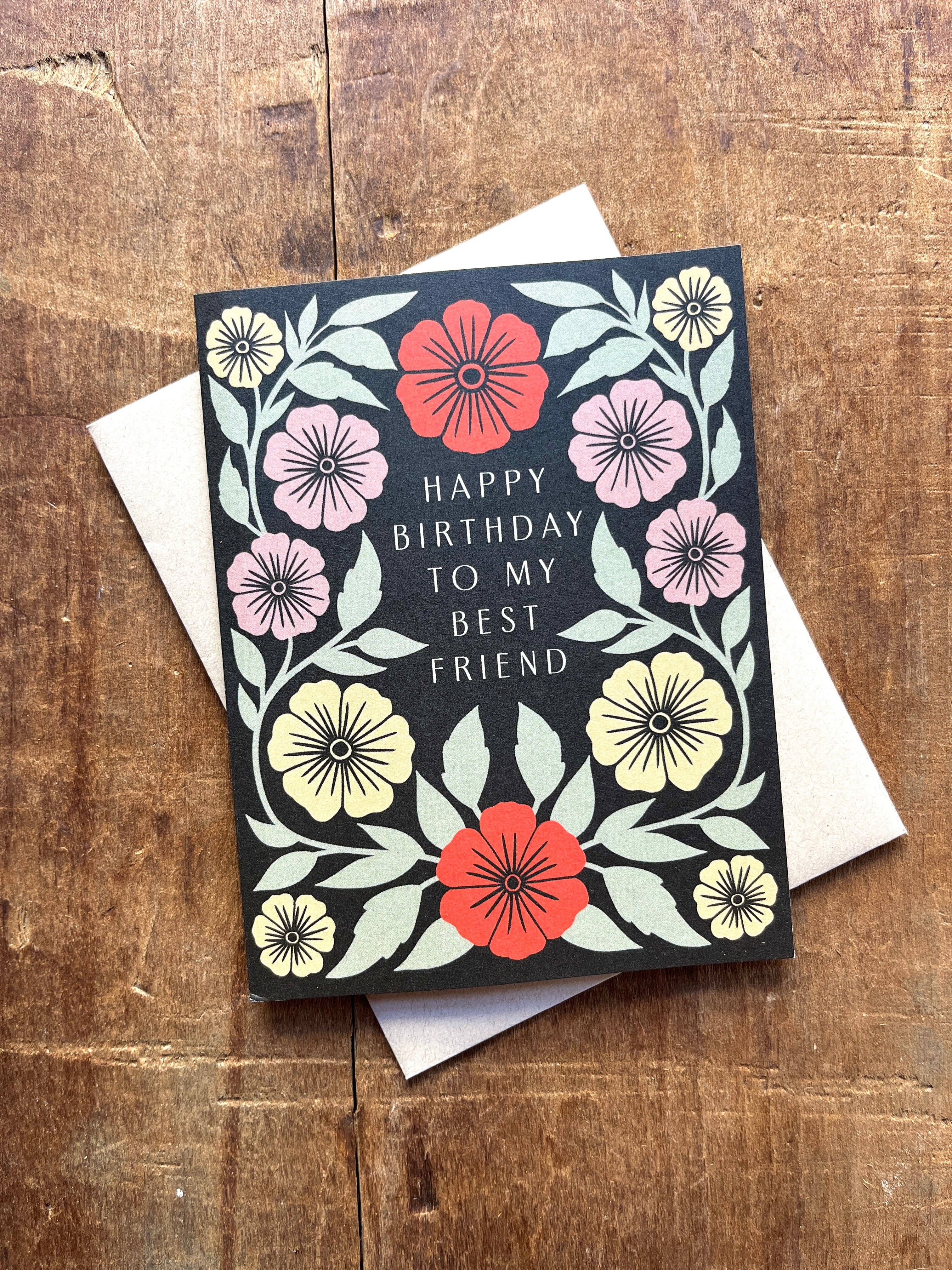 Katharine Watson - "Happy Birthday to My Best Friend," Greeting Card