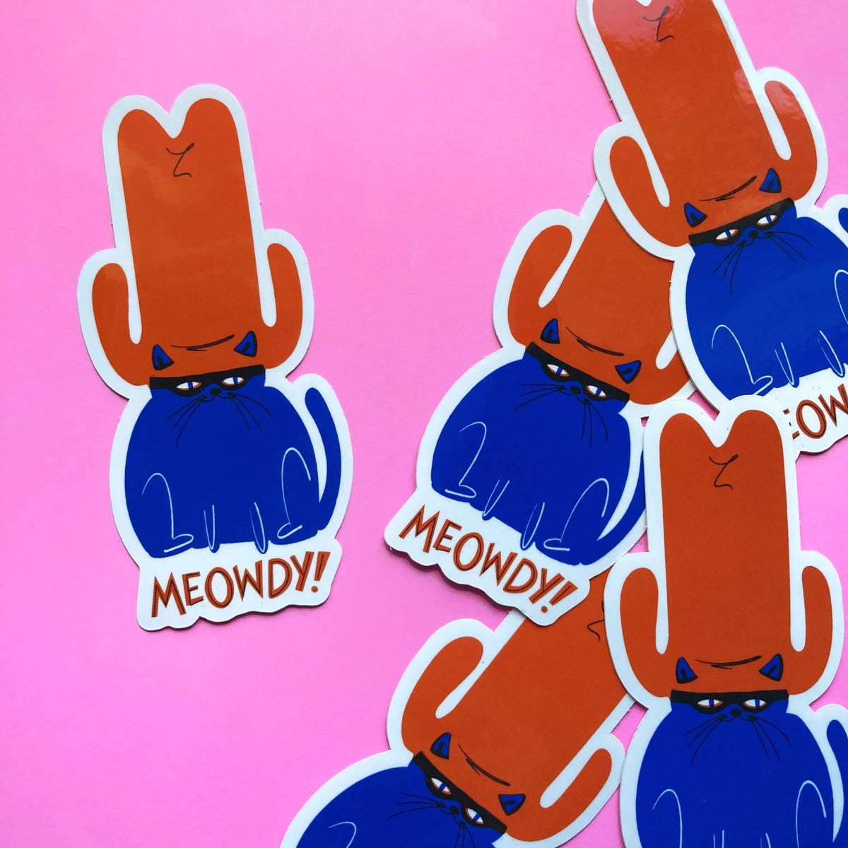 Pier Six Press - Meowdy Western Cat Sticker