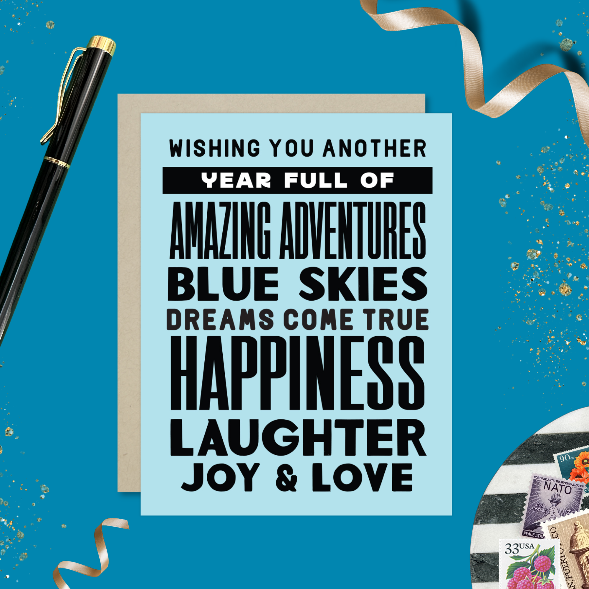 Barone and Co. - Another Year Stacked Birthday Card