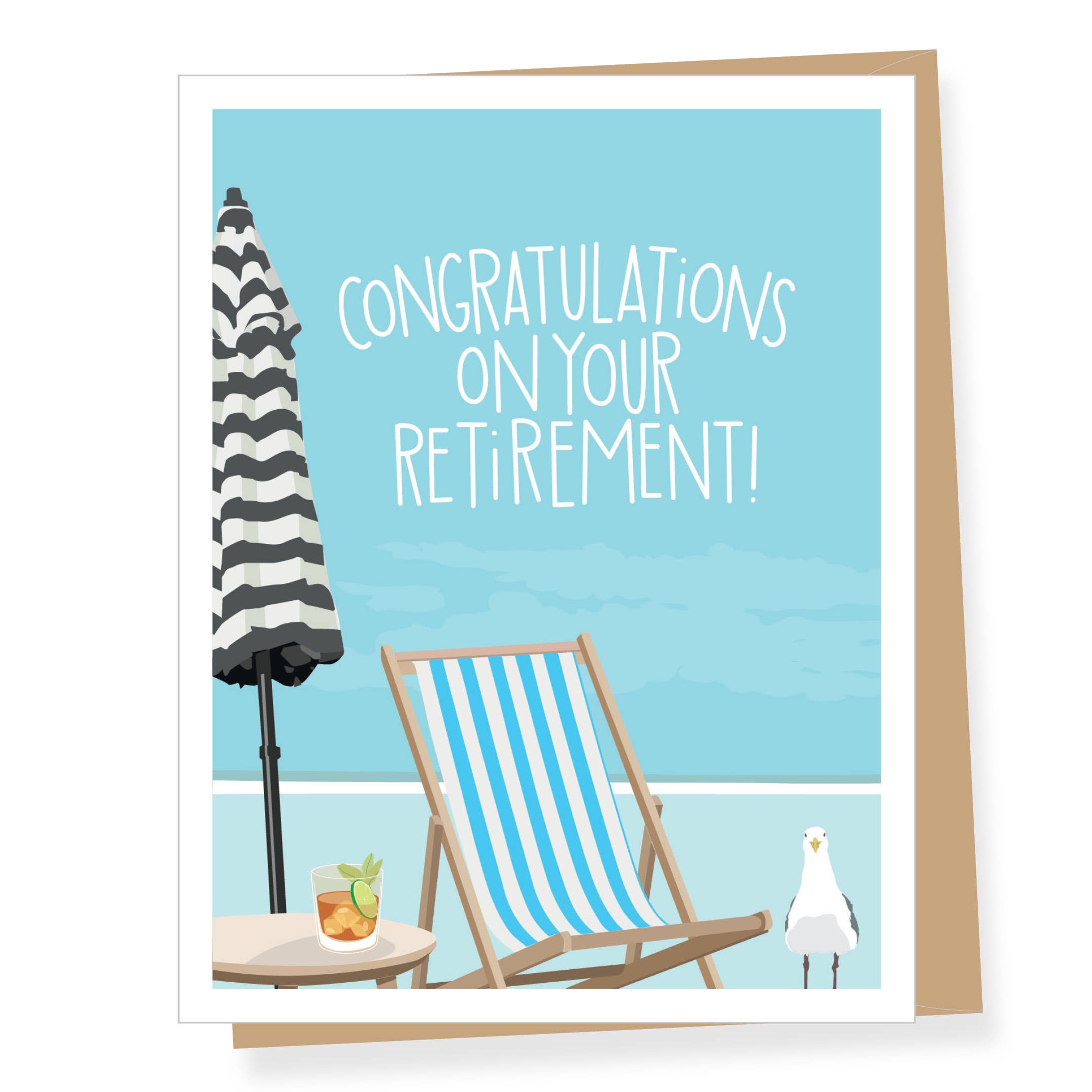 Apartment 2 Cards - Mojito Beach Chair Retirement Card